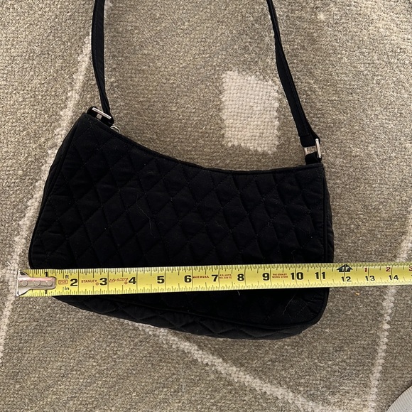 Black quilted nylon Vera Bradley shoulder bag - Picture 6 of 8